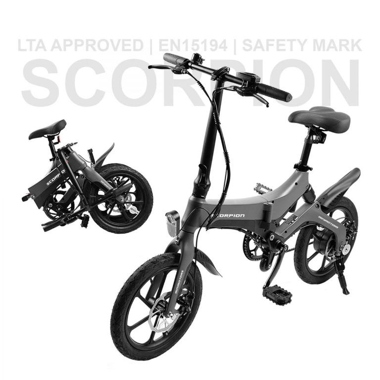 Scorpion Electric Bike | LTA Approved | EN15194 | Safety Mark
