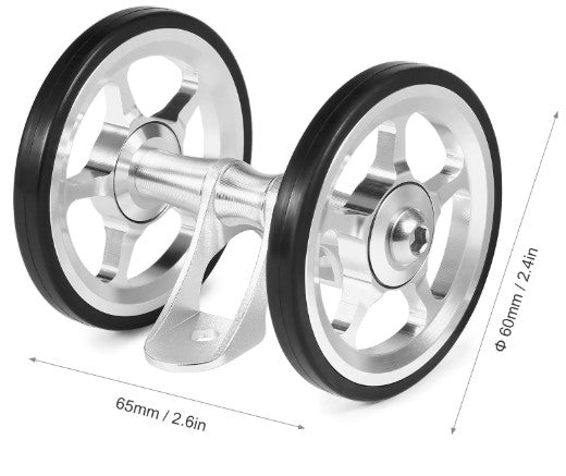 Double mudguard wheels 3 spokes for brompton