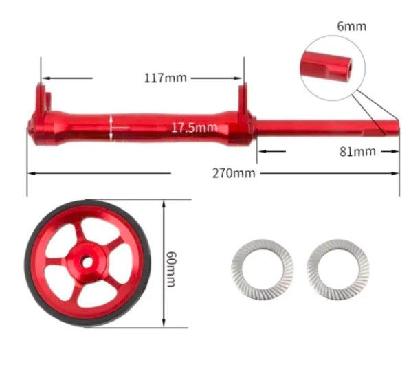 Litepro 60mm Easy Wheel & extension rod