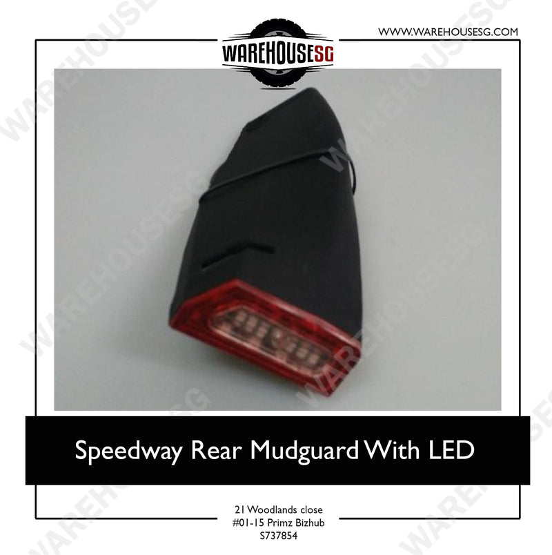Speedway Rear Mudguard With LED