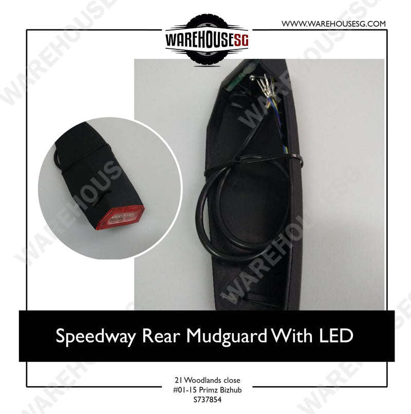 Speedway Rear Mudguard With LED