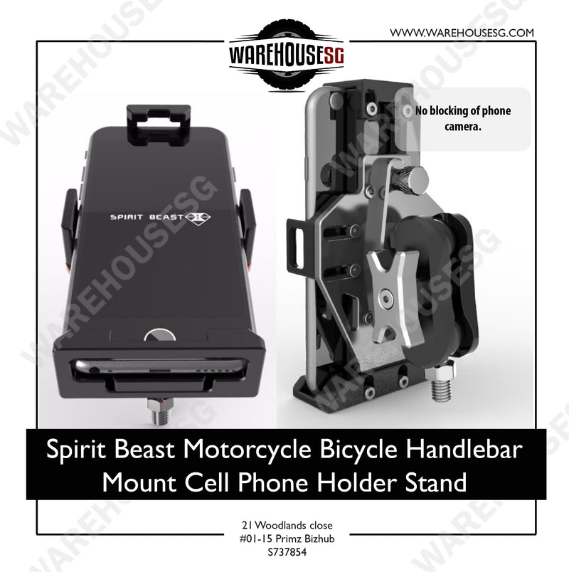 Spirit Beast Motorcycle Bicycle Handlebar Mount Cell Phone Holder Stand