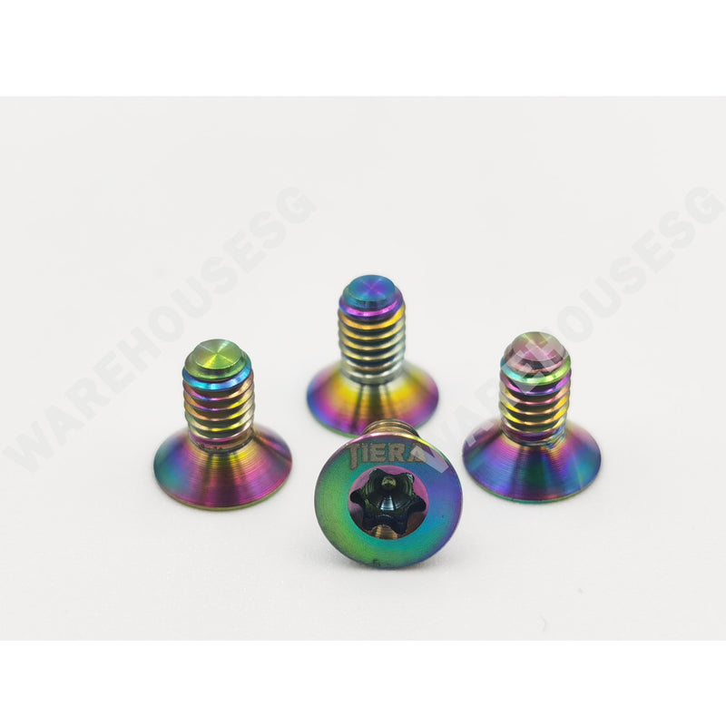 TIERA Titanium Flat Head M4 X 6MM