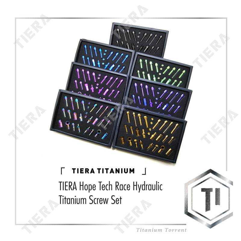 TIERA Hope Tech Race Hydraulic Titanium Screw Set