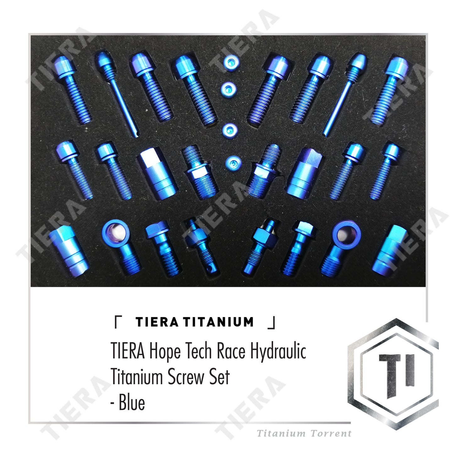 TIERA Hope Tech Race Hydraulic Titanium Screw Set