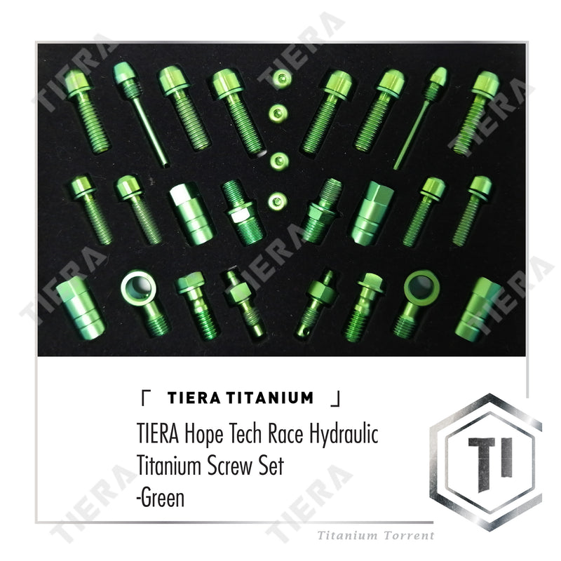 TIERA Hope Tech Race Hydraulic Titanium Screw Set