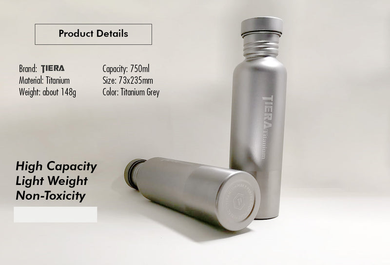 TIERA Titanium Bicycle Water Bottle