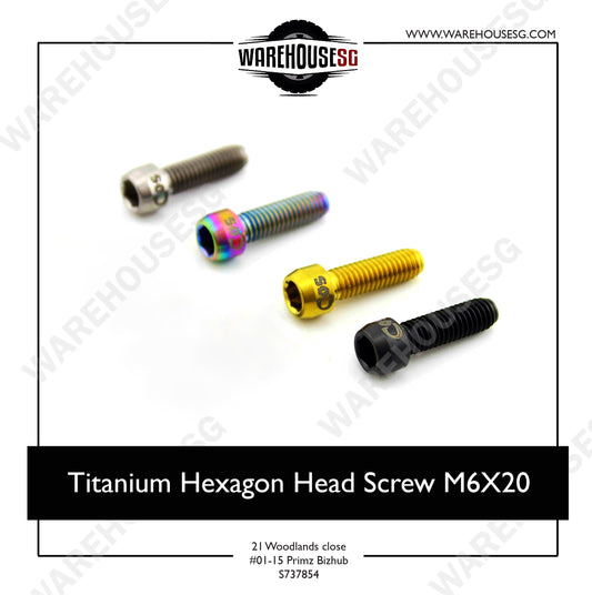 Titanium Hexagon Head Screw M6X20