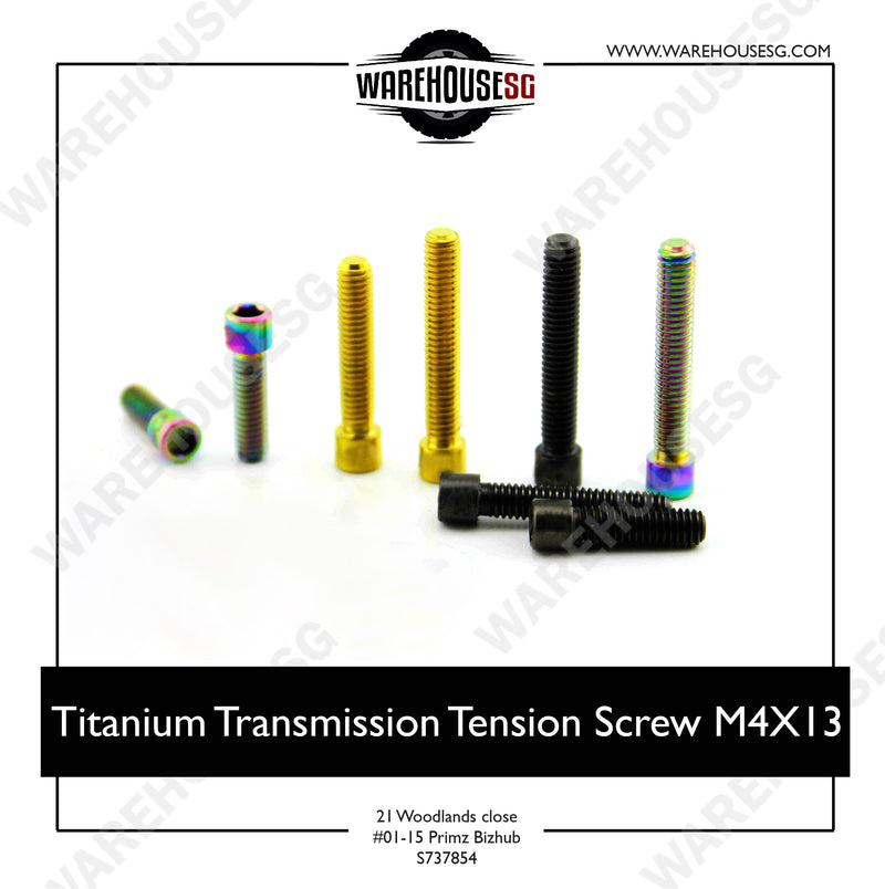 Titanium Transmission Tension Screw M4X13