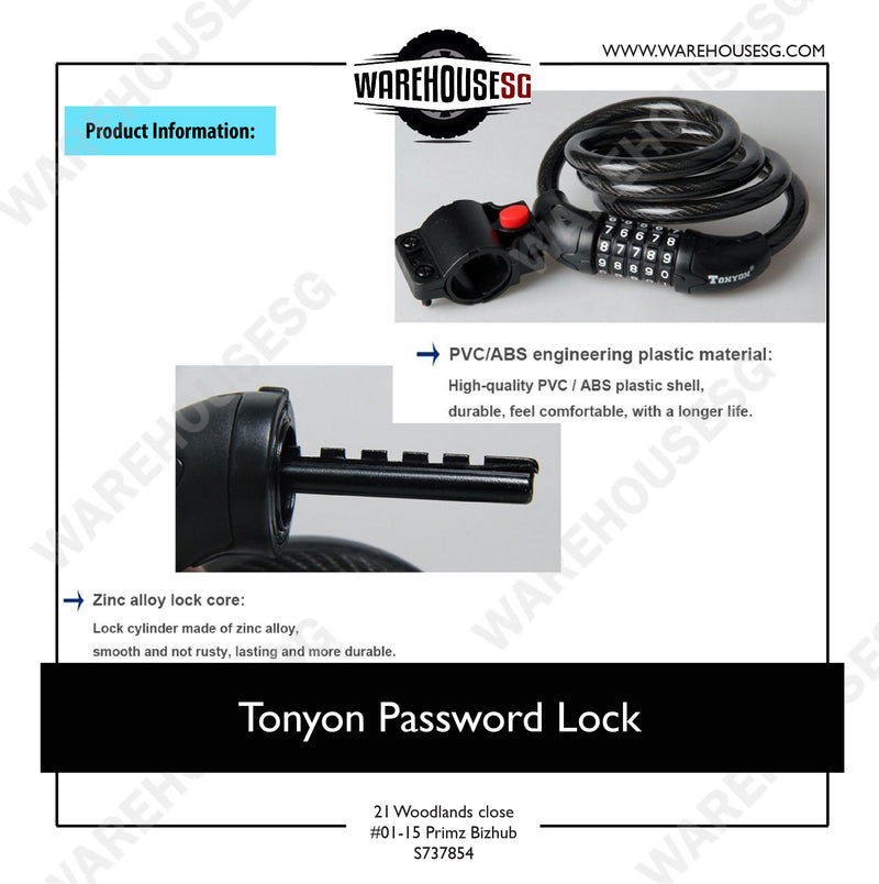 Tonyon Colourful Password Lock