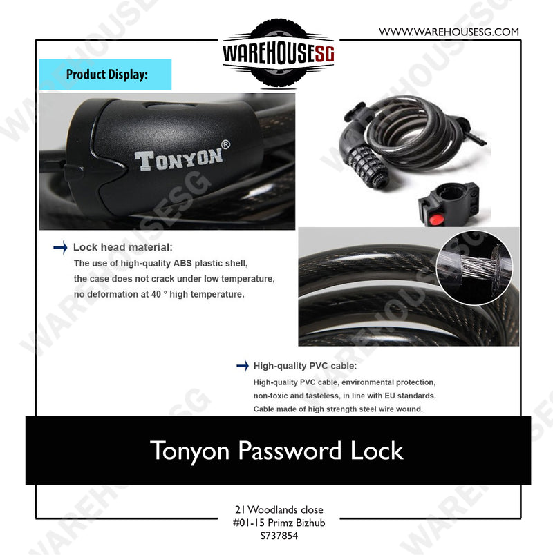 Tonyon Colourful Password Lock