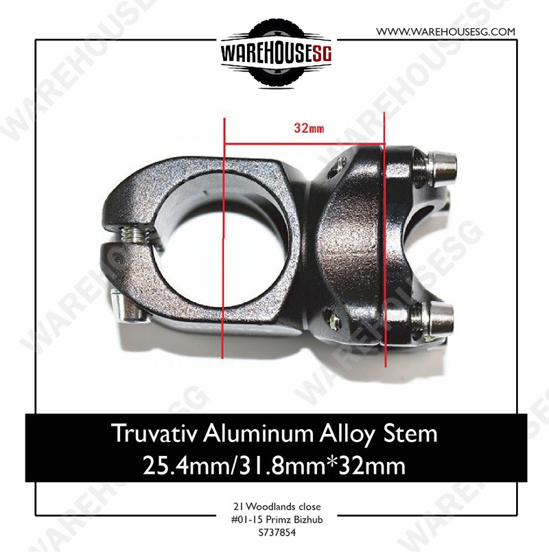 Truvativ Aluminum Alloy Stem 25.4mm/31.8mm*32mm