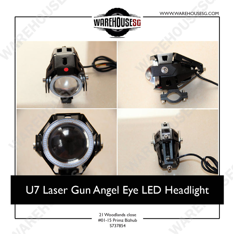 U7 Laser Gun Angel Eye LED Headlight