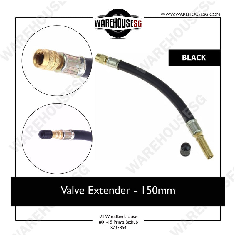 Valve Extender  - Black / Silver