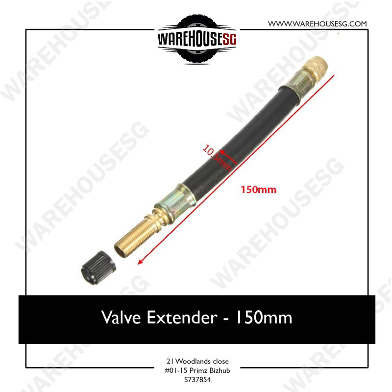 Valve Extender  - Black / Silver