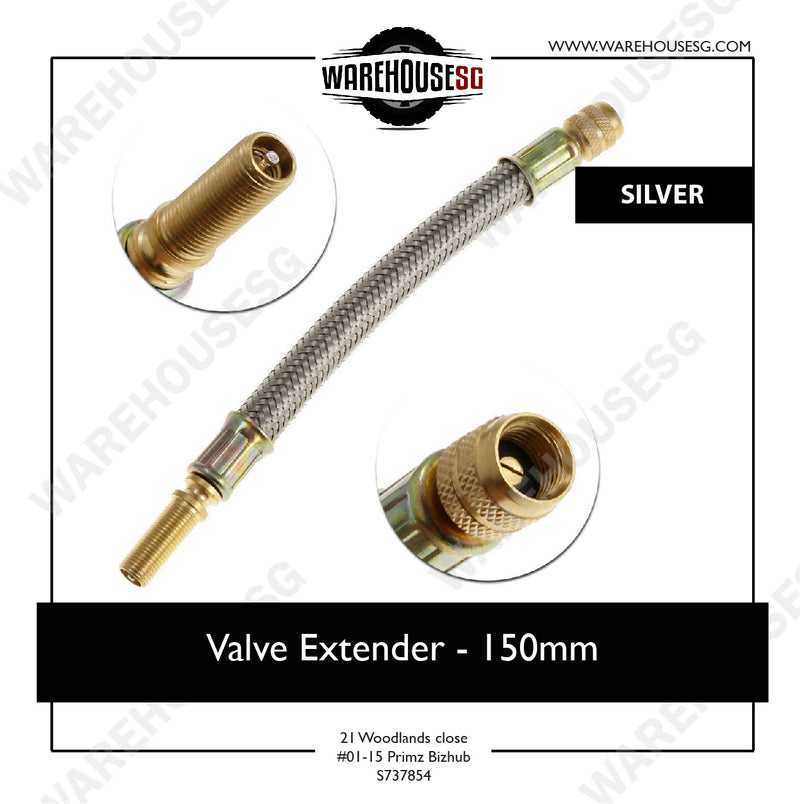 Valve Extender  - Black / Silver