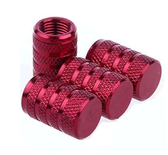 Valve Stems Cap Knurling Style Tire Valve Cap Aluminum Tire Wheel Stem Air Valve Cap