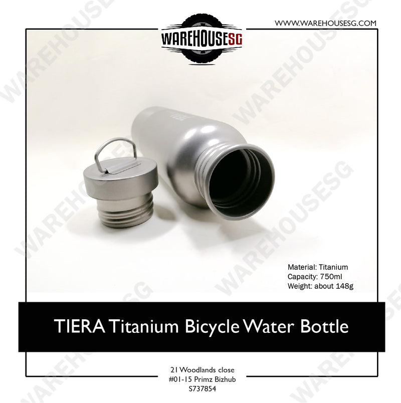 TIERA Titanium Bicycle Water Bottle