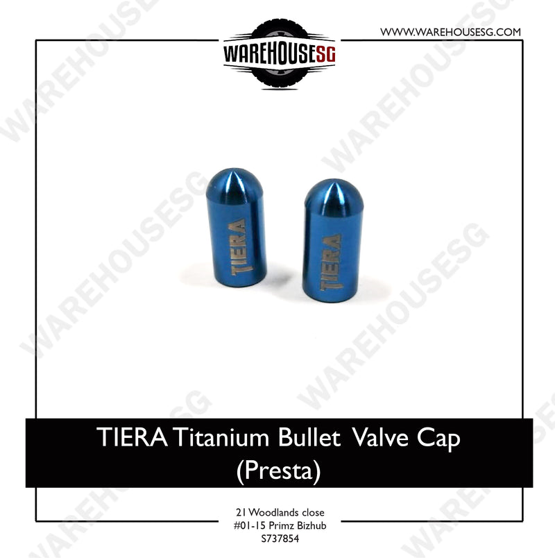 TIERA Titanium Bullet Valve Cap (Presta)