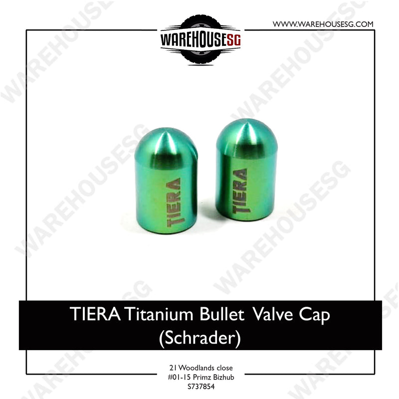 TIERA Titanium Bullet Valve Cap (Schrader)