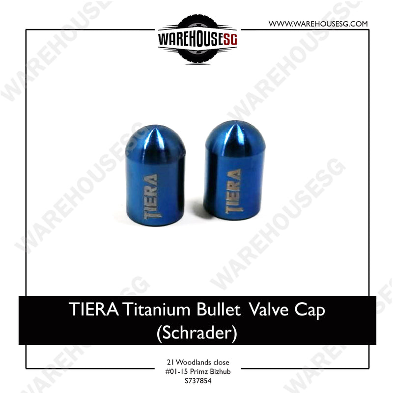 TIERA Titanium Bullet Valve Cap (Schrader)