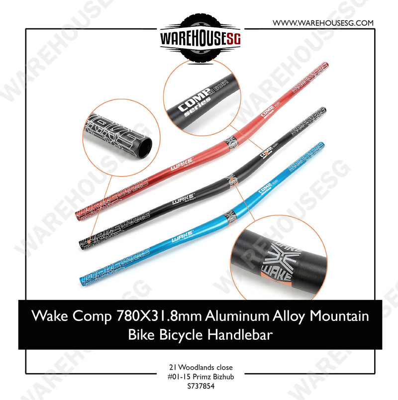 Wake Comp 780mm x 31.8mm Aluminum Alloy Mountain Bike Bicycle Handlebar