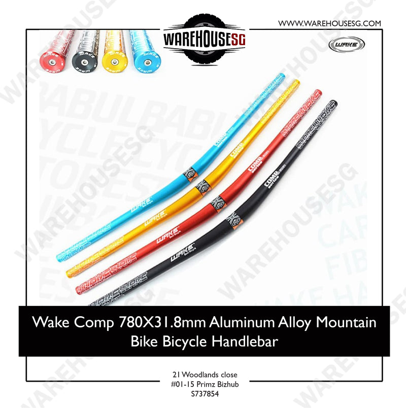 Wake Comp 780mm x 31.8mm Aluminum Alloy Mountain Bike Bicycle Handlebar