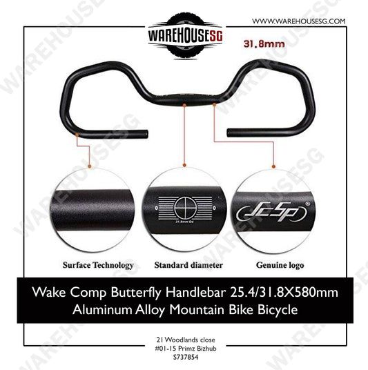Wake Comp Butterfly Handlebar 31.8mm x 580mm