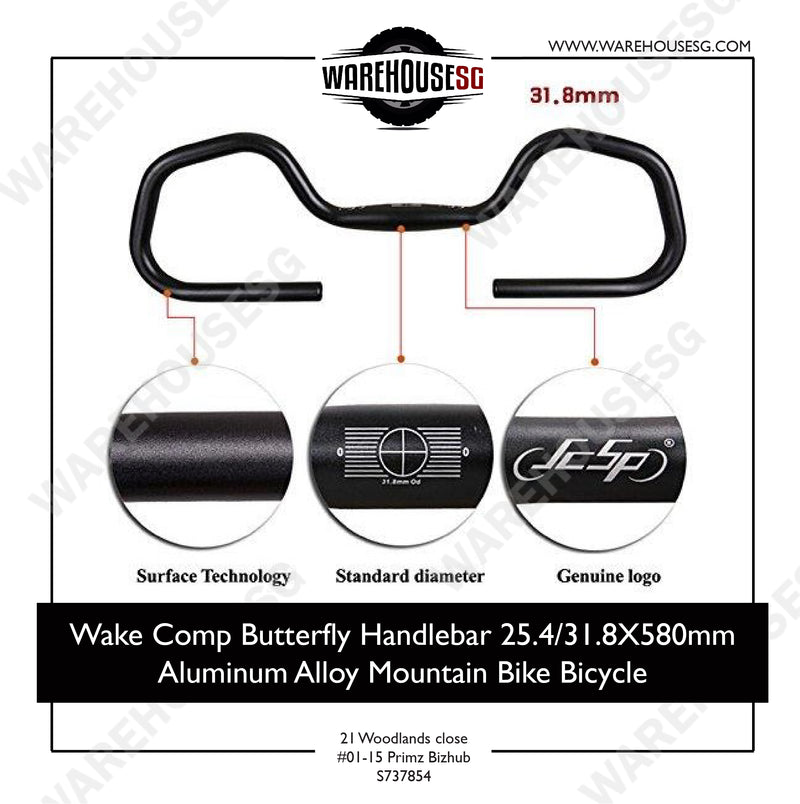 Wake Comp Butterfly Handlebar 31.8mm x 580mm