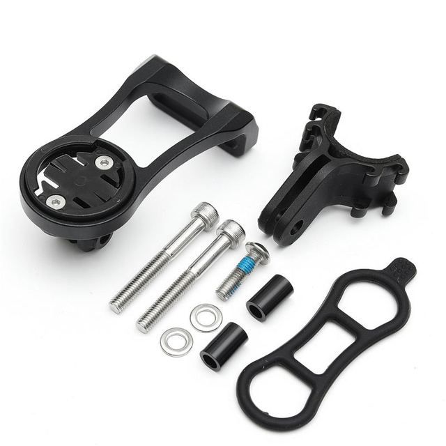 3 in 1 Bike Bicycle Computer Stem Extension Mount Holder with Bracket Adapter For GPS Computer GoPro & Headlight