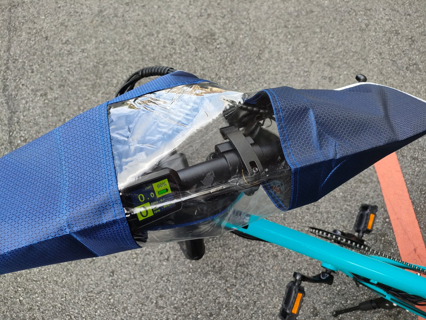 Waterproof Rain Cover for Handlebar bag mobile Ebike Bicycle PAB Motorcycle food delivery riders raincover