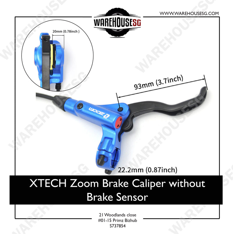 Zoom Hydraulic Brake Calipers without Brake Sensor