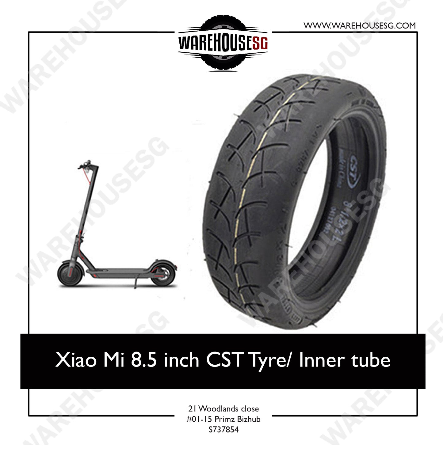 Xiaomi 8.5inch CST Tyre/ inner tube/ scooter