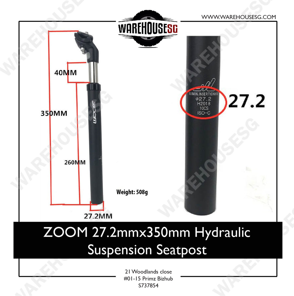 Zoom suspension discount seatpost adjustment