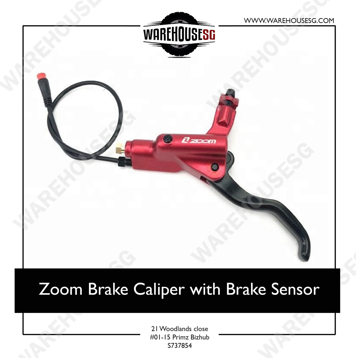 Zoom Hydraulic Brake Caliper with Brake Sensor