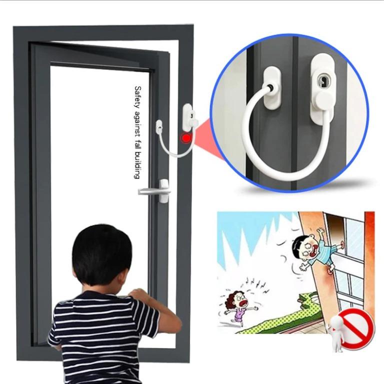 Child Safety Window Lock Door Security Cable Lock Windows & Door Restrictor