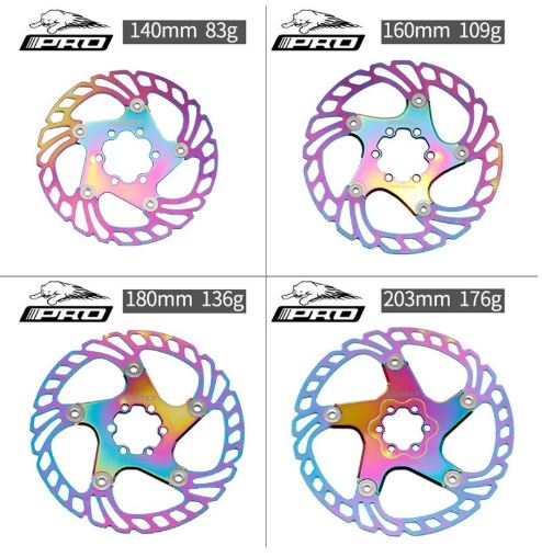 IIIPRO colorful floating disc road bike / mountain bike 180 / 203mm six-nail disc brake rotor brand new original