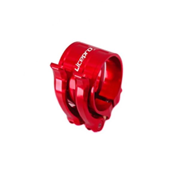 Litepro Seat Tube Clip Double-layer Adjustment Buckle Titanium Shaft QR Seatpost Bundle Seat Rod Clamp For Birdy Bicycle