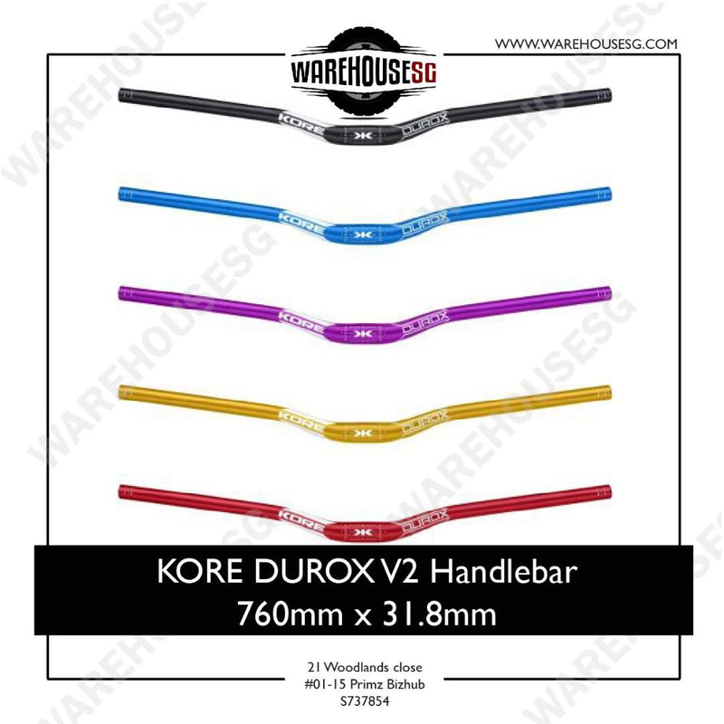 KORE DUROX V2 Handlebar 760mm x 31.8mm Fiido/DYU/TEMPO/MAXIMALSG