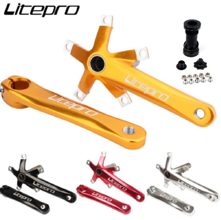 Litepro 170MM Hollow Integrally Crankset with Bottom Bracket Crank Set