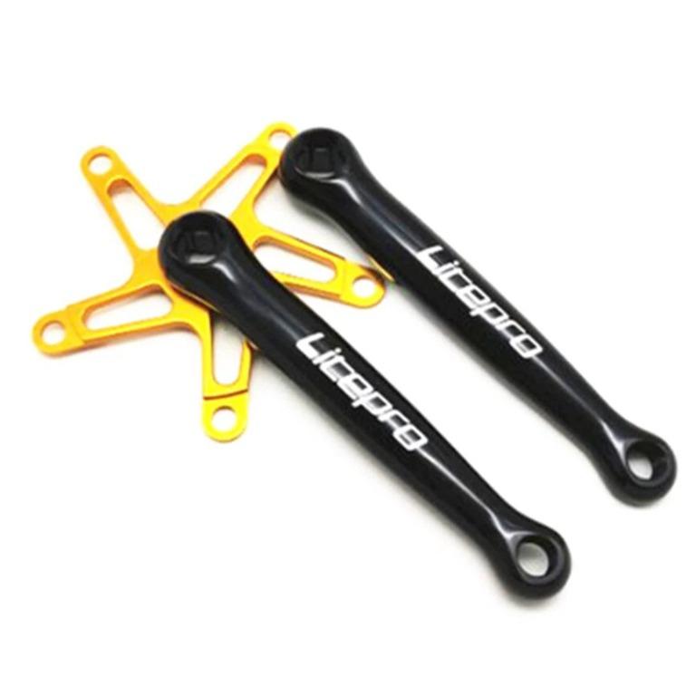 LITEPRO Light weight Fan Shape Square Crank Set 130BCD