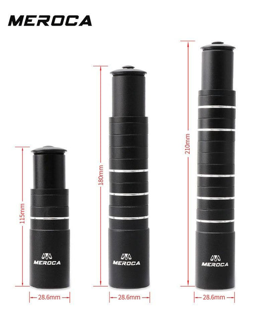 MEROCA Aluminium Alloy Bike Stem Fork Stem Extender For E bike Scooter