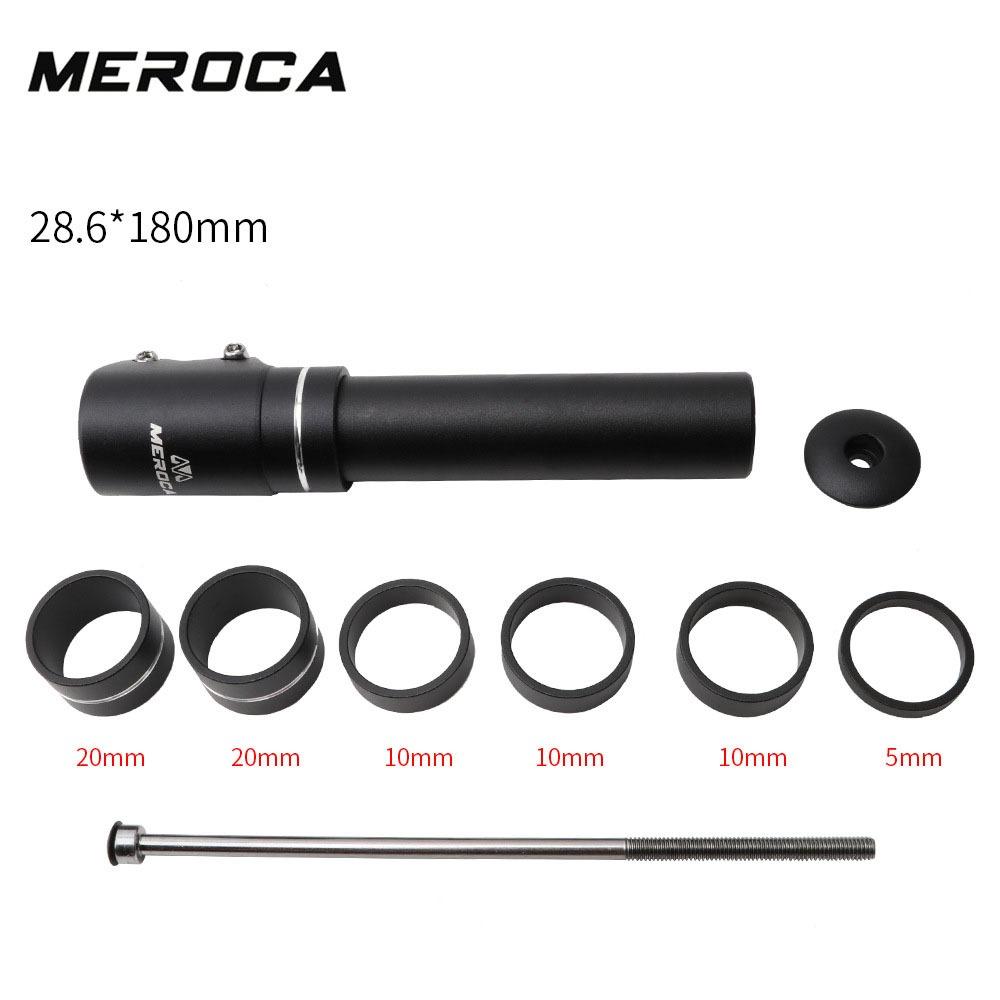 MEROCA Aluminium Alloy Bike Stem Fork Stem Extender For E bike Scooter