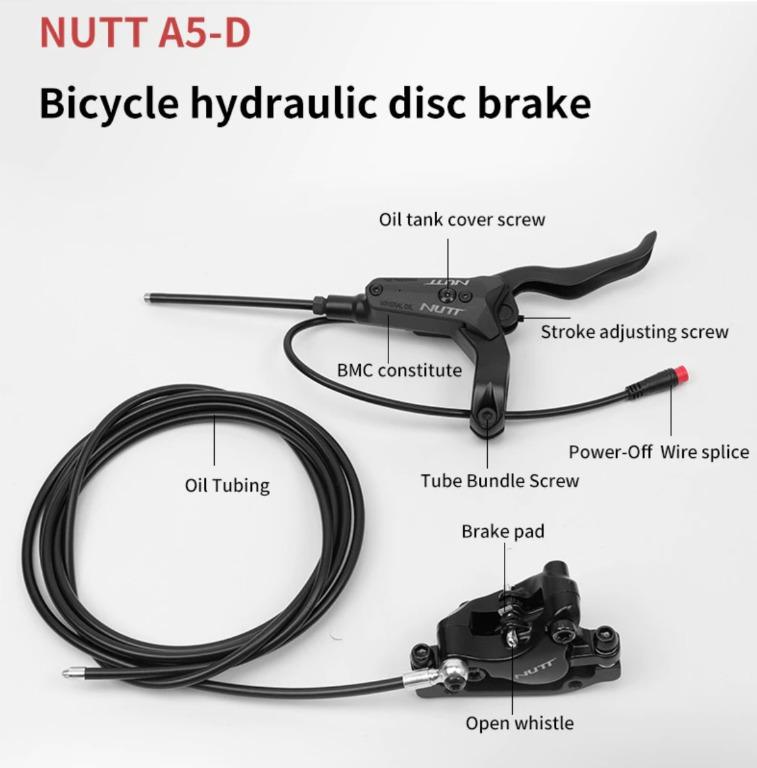NUTT Hydraulic E-Brakes A5-D with brake sensor