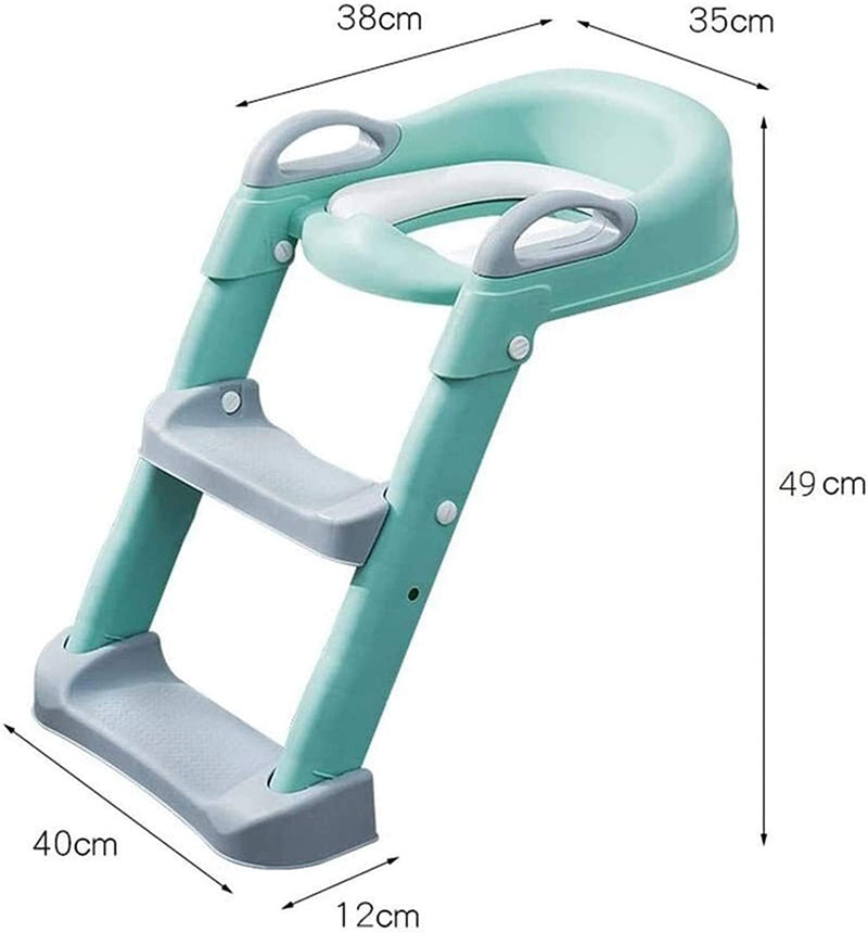 Potty Training Seat Non-Slip Foldable with Ladder (4 Colours Available)