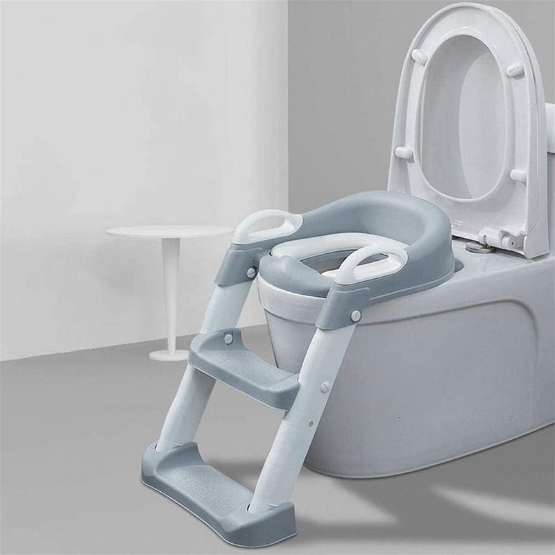 Potty Training Seat Non-Slip Foldable with Ladder (4 Colours Available)