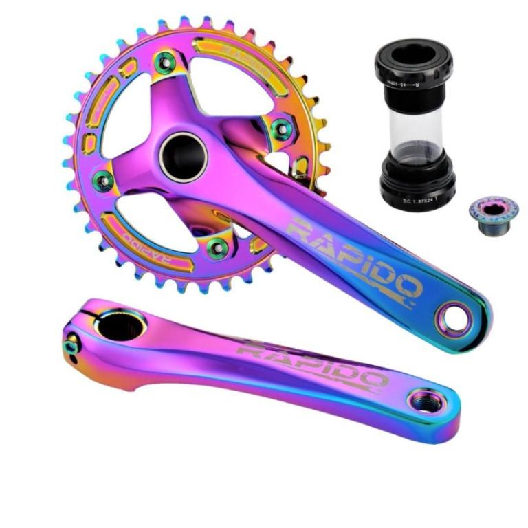 RAPIDO Crank Arm Set / Hollowtech MTB Crank - Oil Slick