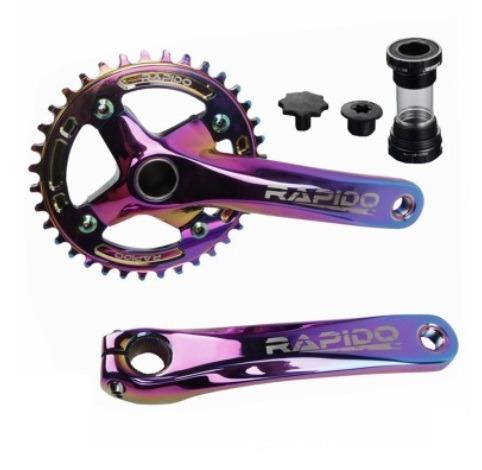 RAPIDO Crank Arm Set / Hollowtech MTB Crank - Oil Slick